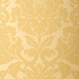 Schumacher Fiorella Damask Yellow Wallpaper