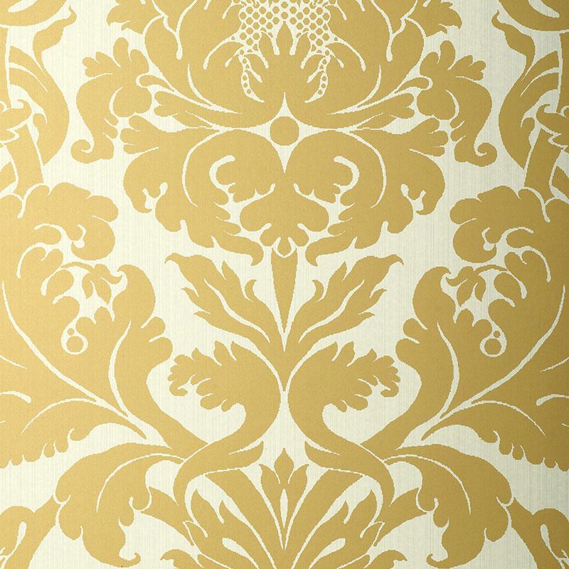 Schumacher Fiorella Damask Patina Wallpaper – DecoratorsBest