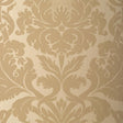 Schumacher Fiorella Damask Oatmeal Wallpaper