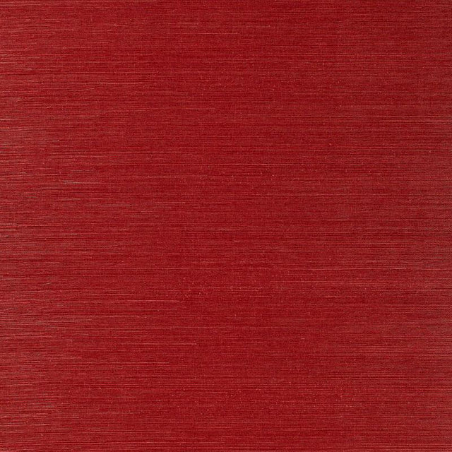 Schumacher Osan Sisal Red Wallpaper