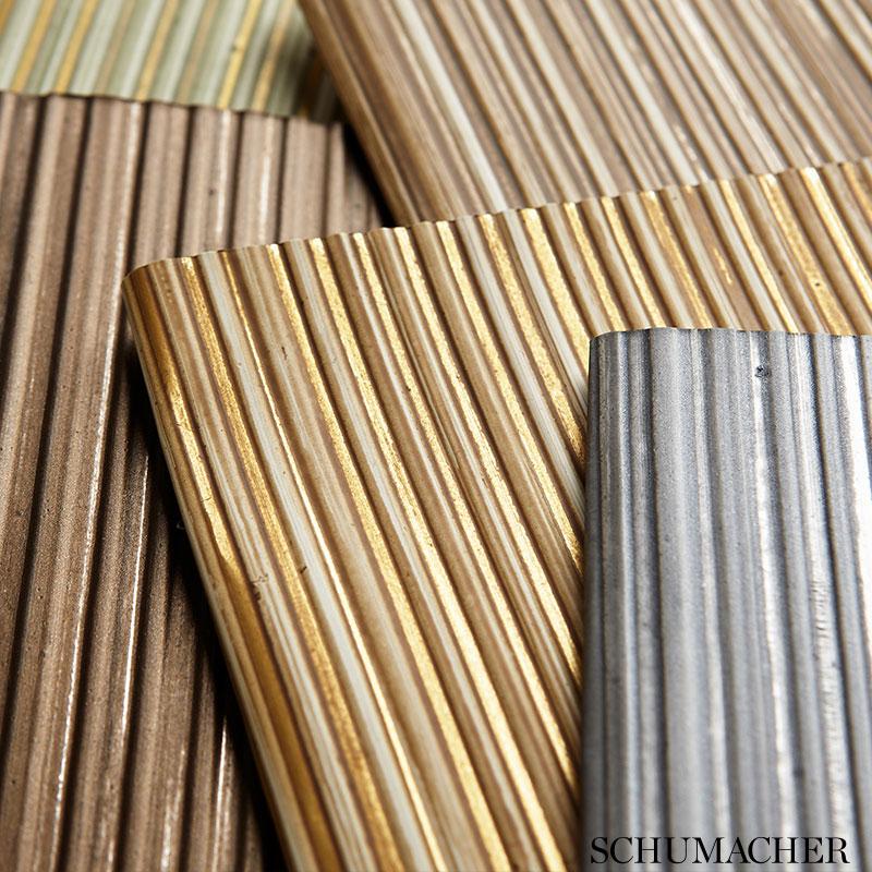 Schumacher Rimini Rib Tuscan Sun Wallpaper