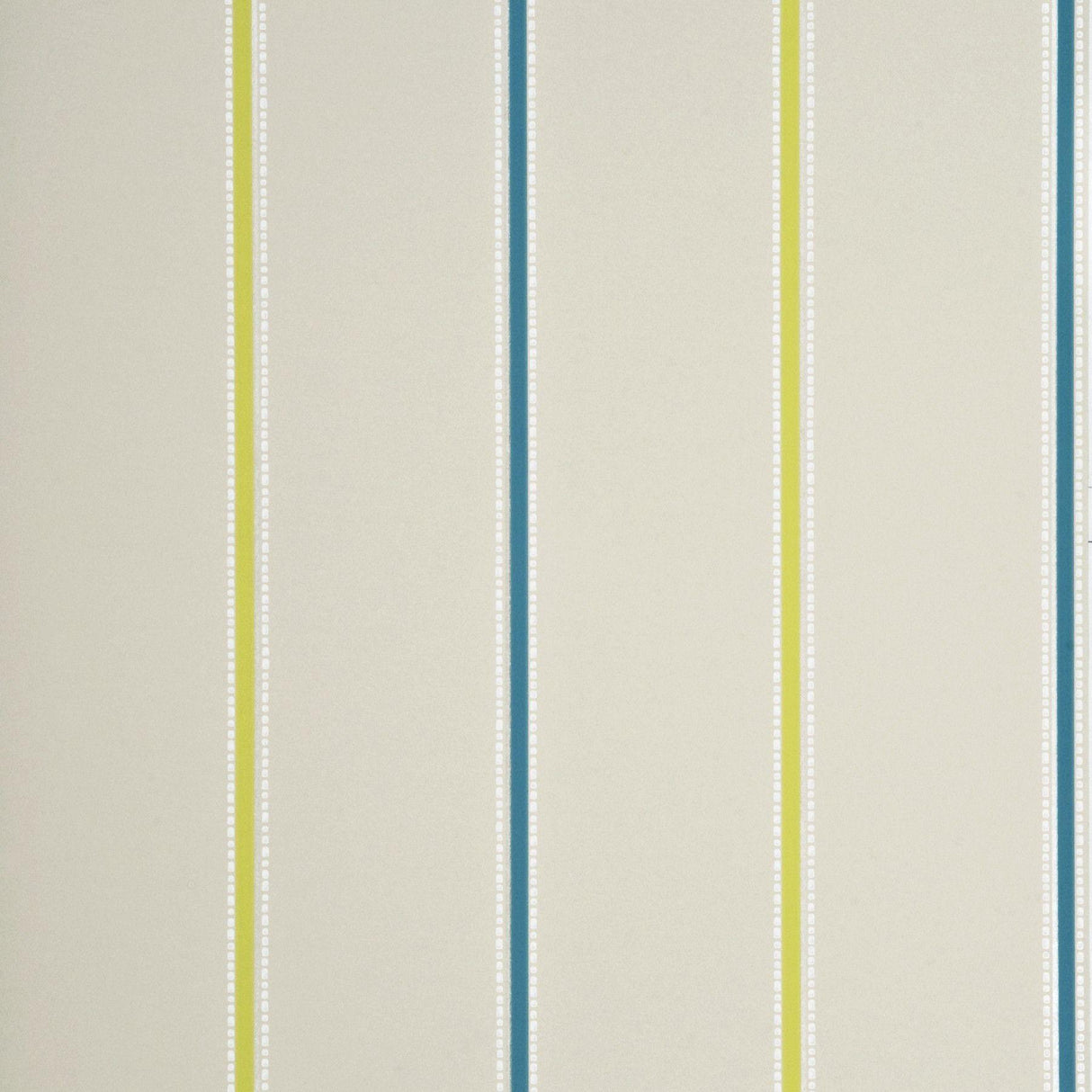 Baker Lifestyle TASIE STRIPE CREAM/TEAL/LIME Wallpaper