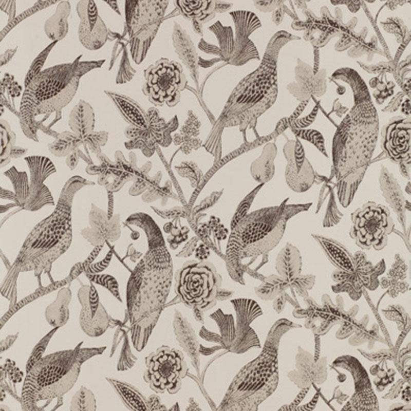 Schumacher Katmandu Graphite Wallpaper
