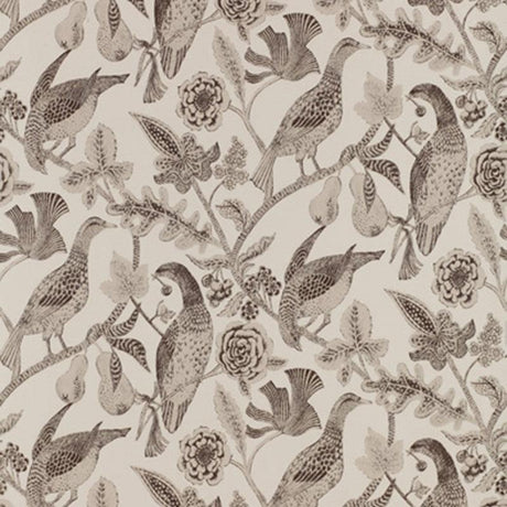 Schumacher Katmandu Graphite Wallpaper