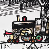 Schumacher Trains Multi On White Wallpaper