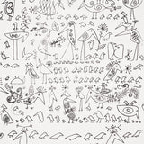 Schumacher Aviary Black On White Wallpaper