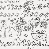 Schumacher Aviary Black On White Wallpaper