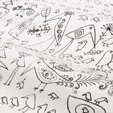 Schumacher Aviary Black On White Wallpaper