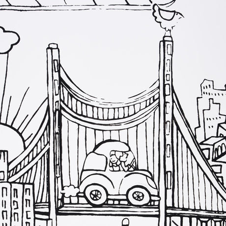 Schumacher New York New York Black On White Wallpaper