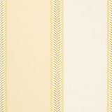 Schumacher Valais Stripe Soft Yellow Wallpaper