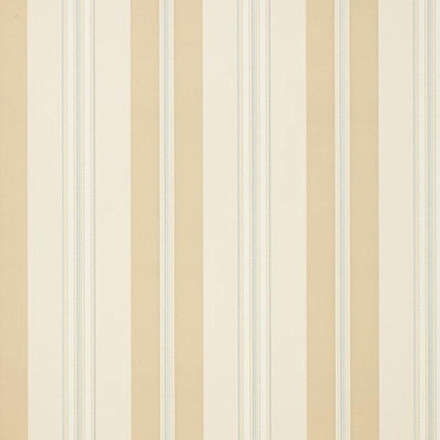 Schumacher Chalon Stripe Vanilla Wallpaper
