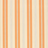 Schumacher Chalon Stripe Coral Wallpaper