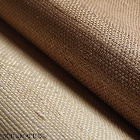 Schumacher Kumano Jute Cream Wallpaper