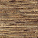 Schumacher Bamba Rushcloth Ash Wallpaper