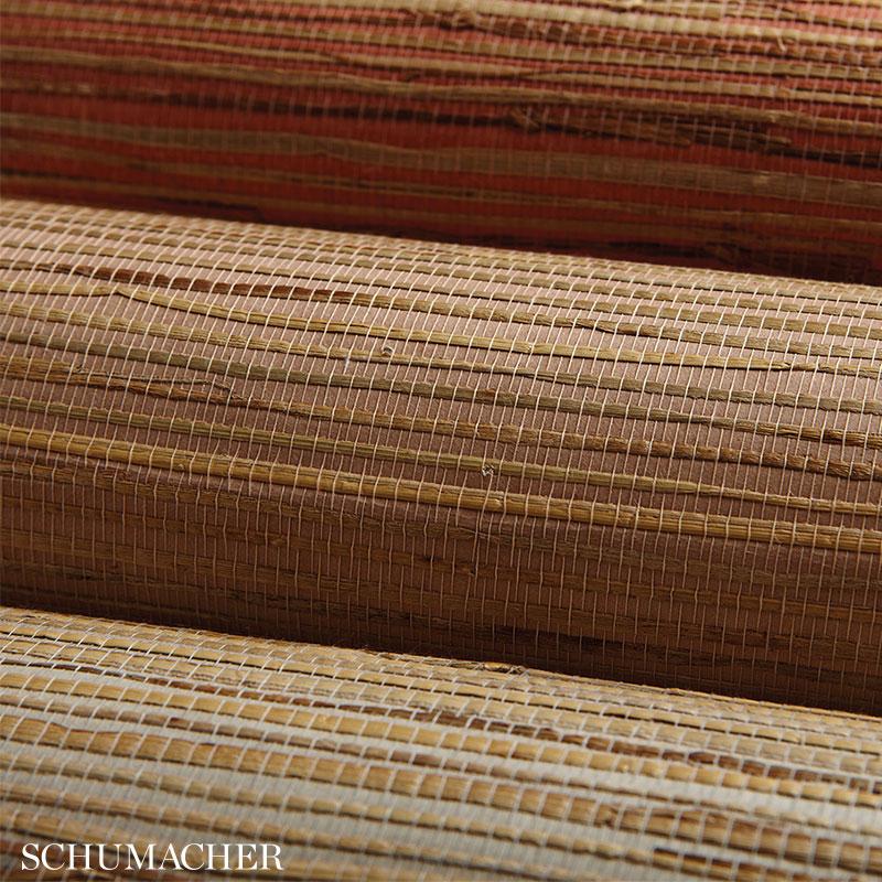 Schumacher Nami Rushcloth Cork Wallpaper
