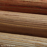 Schumacher Nami Rushcloth Slate Wallpaper