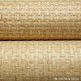 Schumacher Goza Weave Wheat Wallpaper