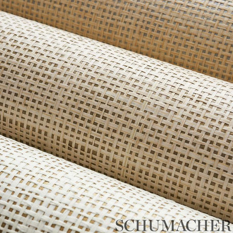 Schumacher Mitsu Weave Gold Wallpaper