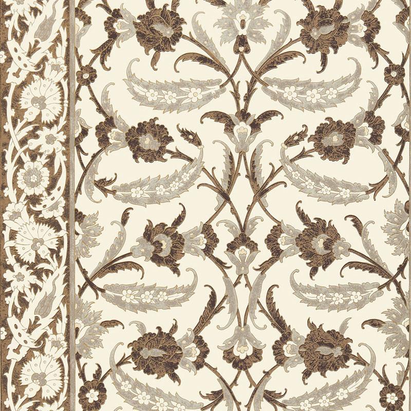 Schumacher Topkapi Sepia Wallpaper