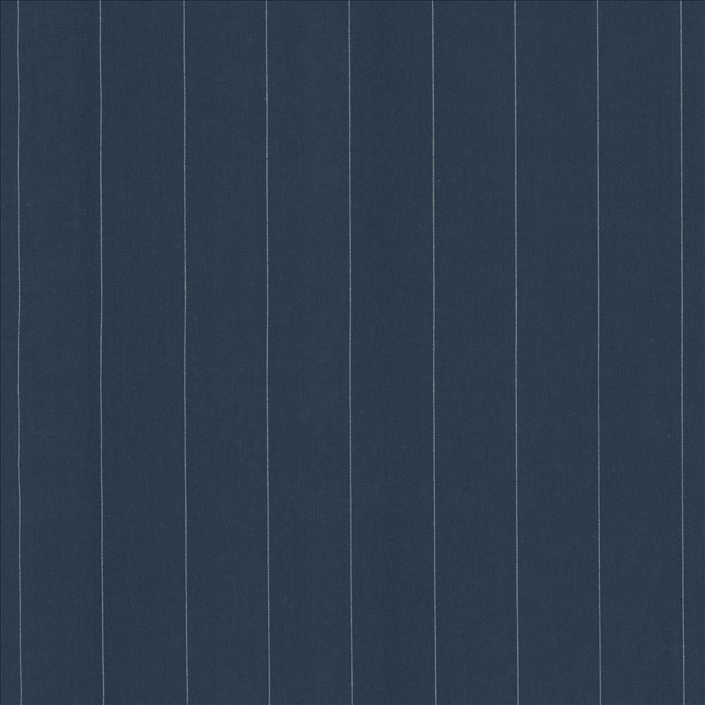Kasmir Suiting Stripe Blue Fabric
