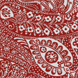 Schumacher Paisley Print Red Wallpaper