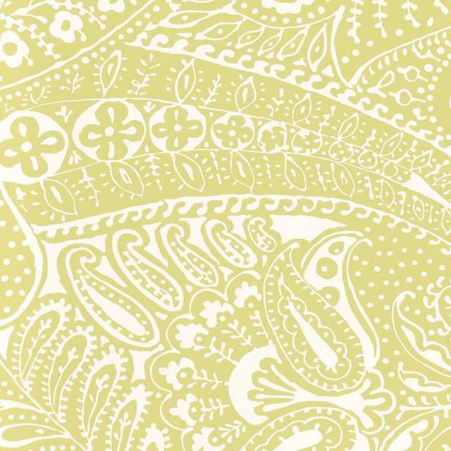 Schumacher Paisley Print Spring Wallpaper