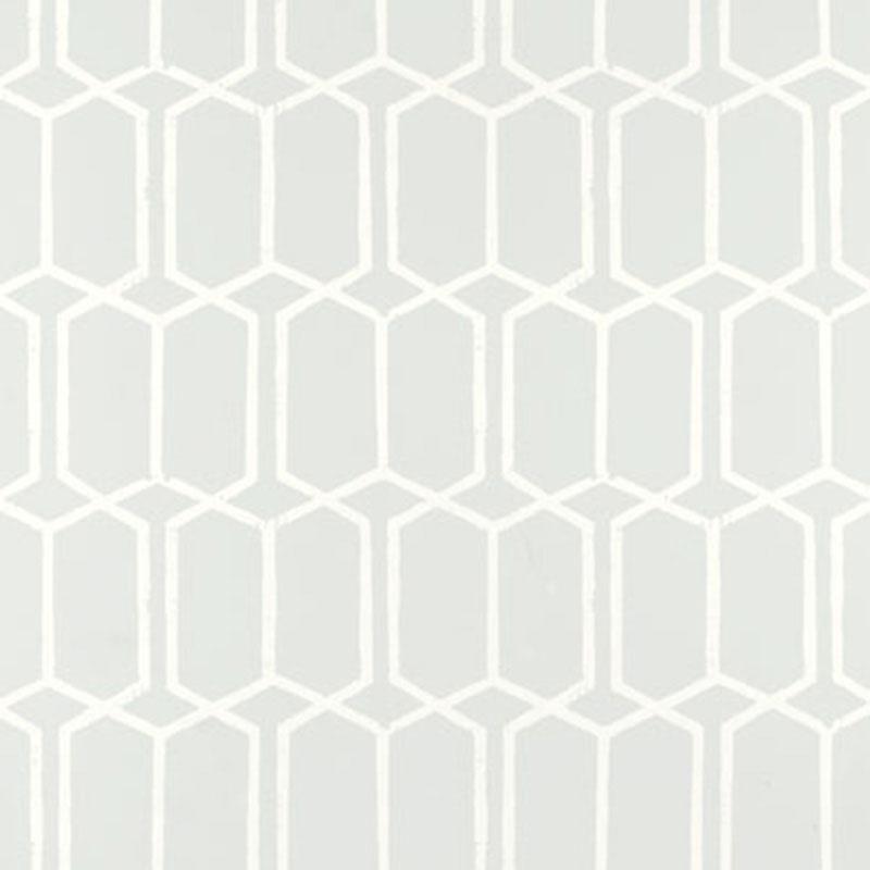 Schumacher Modern Trellis Cirrus Wallpaper