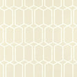 Schumacher Modern Trellis Alabaster Wallpaper