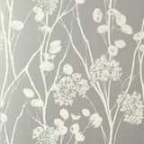 Schumacher Moonpennies Silver Wallpaper