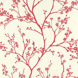 Schumacher Twiggy Raspberry Wallpaper