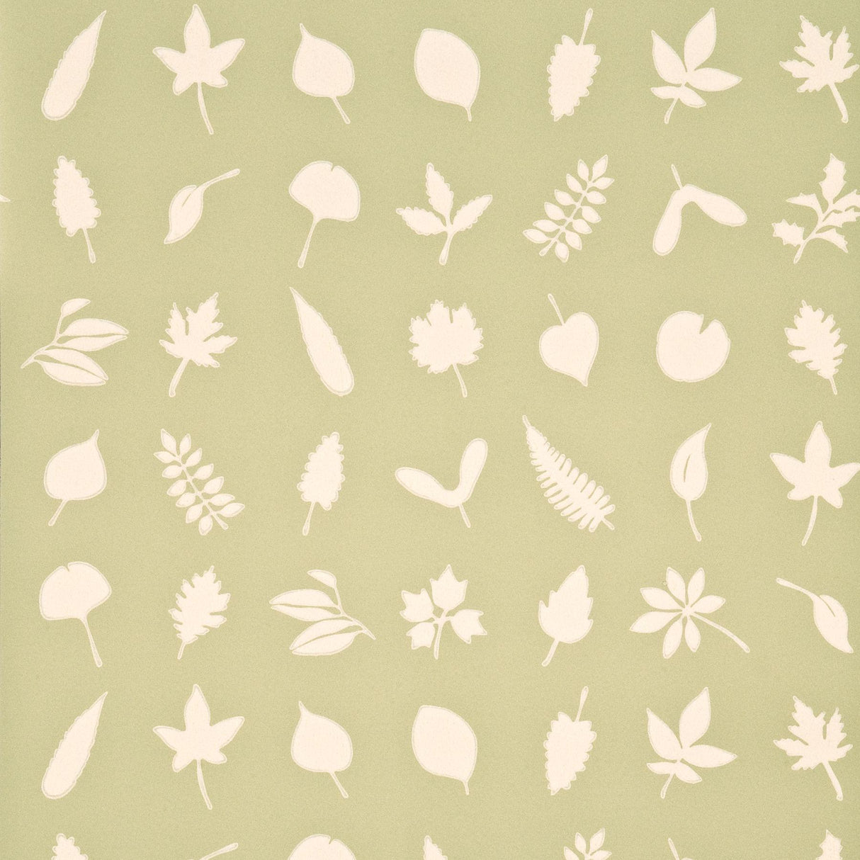 Baker Lifestyle TUMBLING LEAVES GREEN Wallpaper