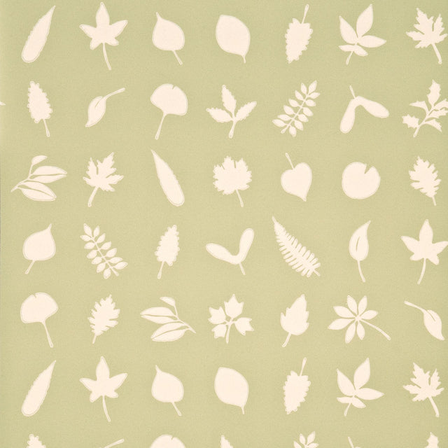 Baker Lifestyle TUMBLING LEAVES GREEN Wallpaper