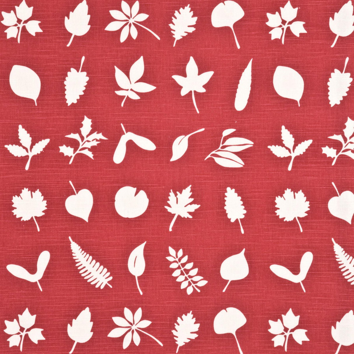 Baker Lifestyle TUMBLING LEAVES RED Drapery Fabric