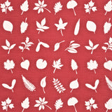 Baker Lifestyle TUMBLING LEAVES RED Drapery Fabric
