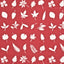 Baker Lifestyle TUMBLING LEAVES RED Drapery Fabric