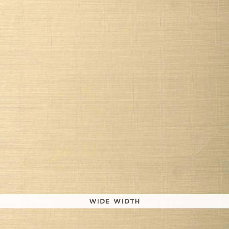 Schumacher Linyi Embroidered Fret Sisal Cream Wallpaper