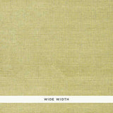 Schumacher Linyi Embroidered Fret Sisal Celery Wallpaper
