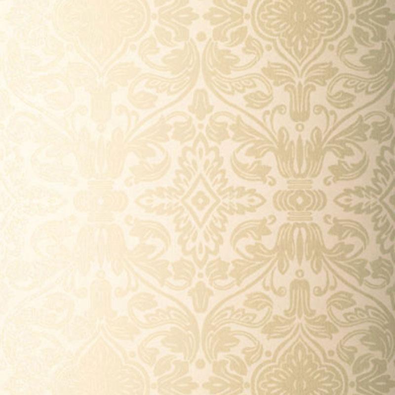 Schumacher Varenna Damask Sand Wallpaper