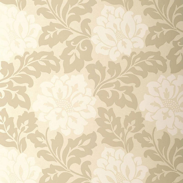 Schumacher Saraceno Damask Topaz Wallpaper