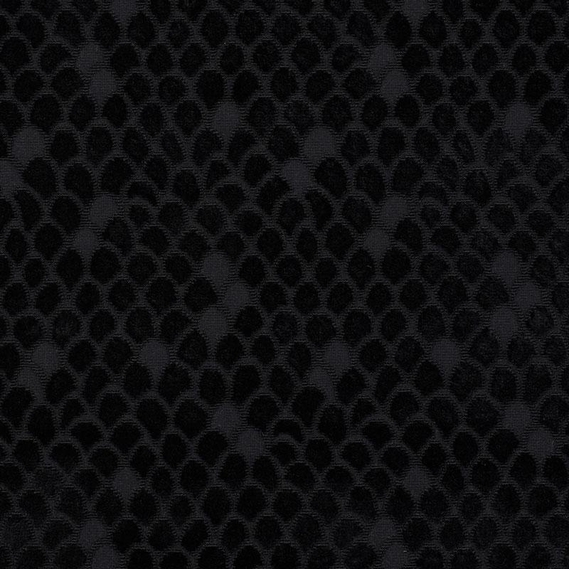 Schumacher Esther Velvet Onyx Fabric