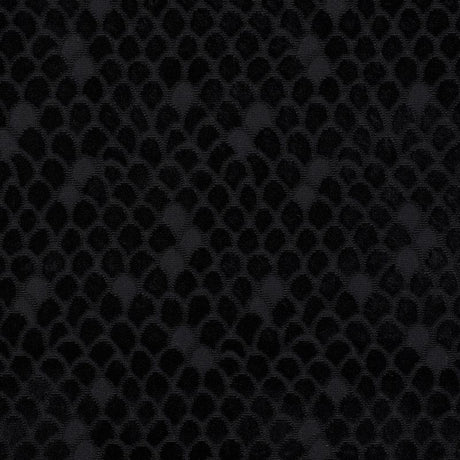 Schumacher Esther Velvet Onyx Fabric