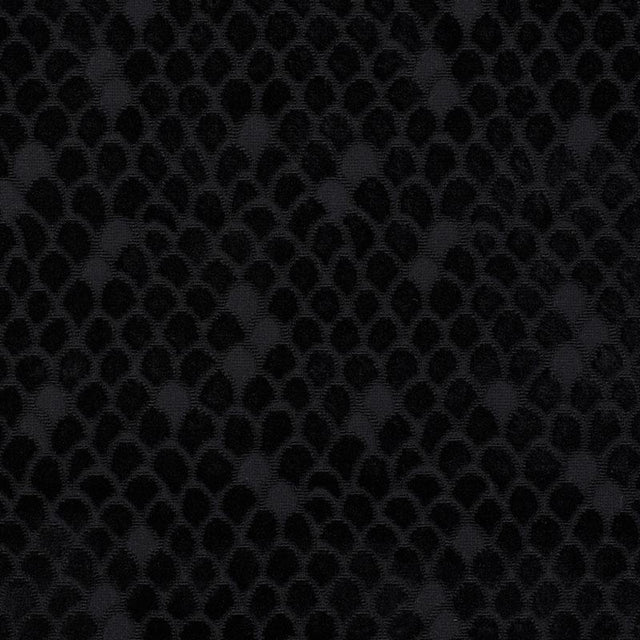 Schumacher Esther Velvet Onyx Fabric