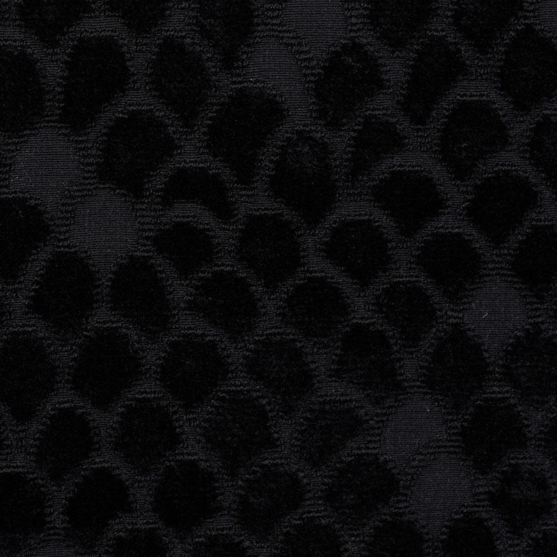 Schumacher Esther Velvet Onyx Fabric