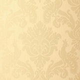 Schumacher Valette Strie Damask Champagne Wallpaper