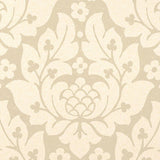 Schumacher Fiore Damask Linen Wallpaper