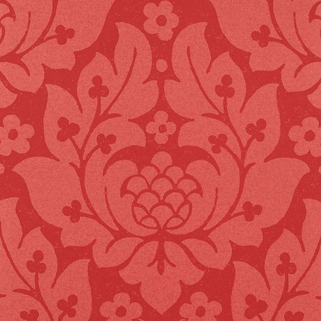 Schumacher Fiore Damask Berry Wallpaper