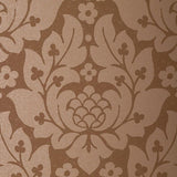 Schumacher Fiore Damask Mocha Wallpaper