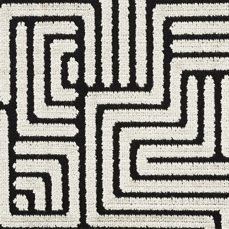 Schumacher Lisboa Velvet Obsidian Fabric