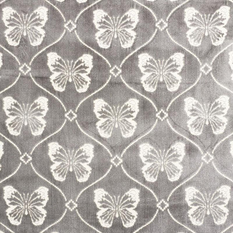 Schumacher Papillon Velvet Pewter Fabric