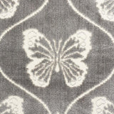 Schumacher Papillon Velvet Pewter Fabric